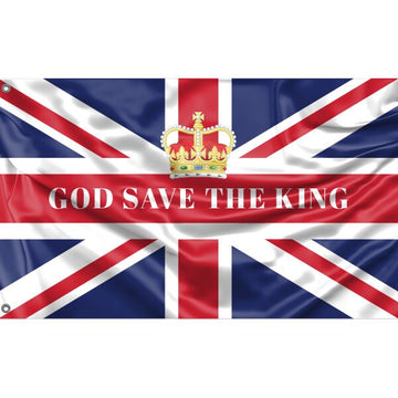 God Save The King Crown Variant Flag