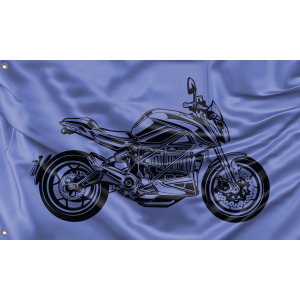 Street Blue Background Street Bike Flag