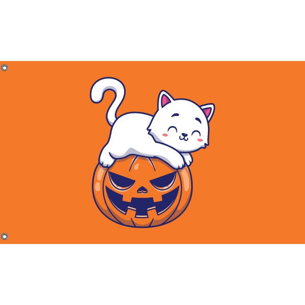 Cozy Halloween Cat Flag - Flag Republic