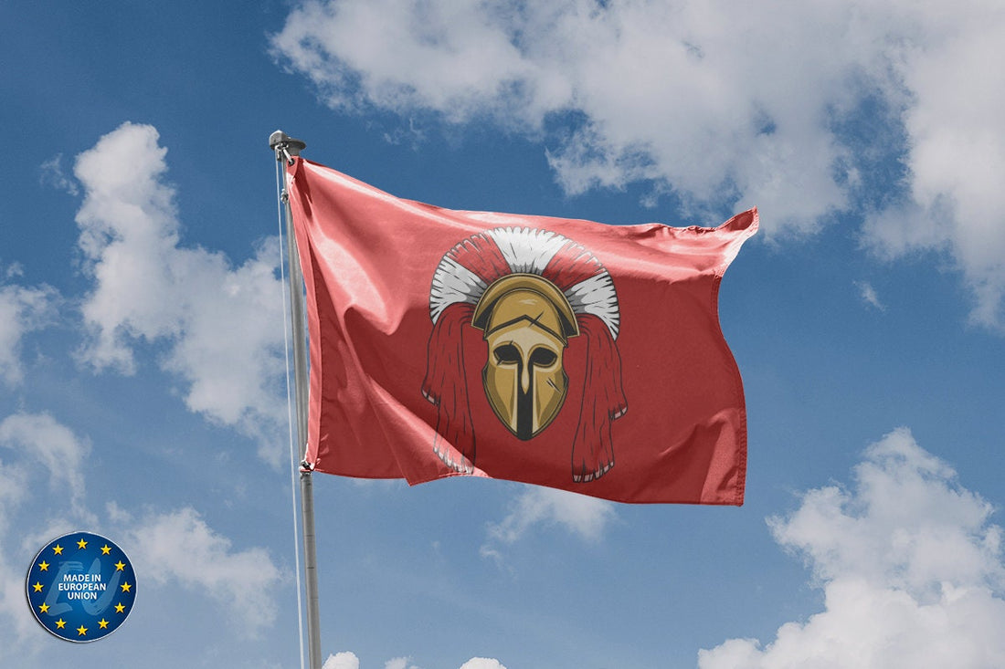 Spartan Officer Helmet Flag - Flag Republic