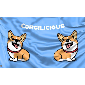 Corgilicious Flag - Flag Republic