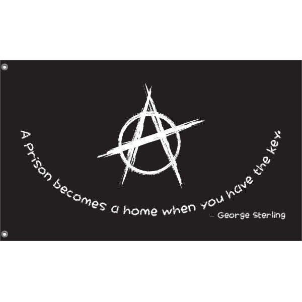 George Sterling Quote Anarchy Flag - Flag Republic