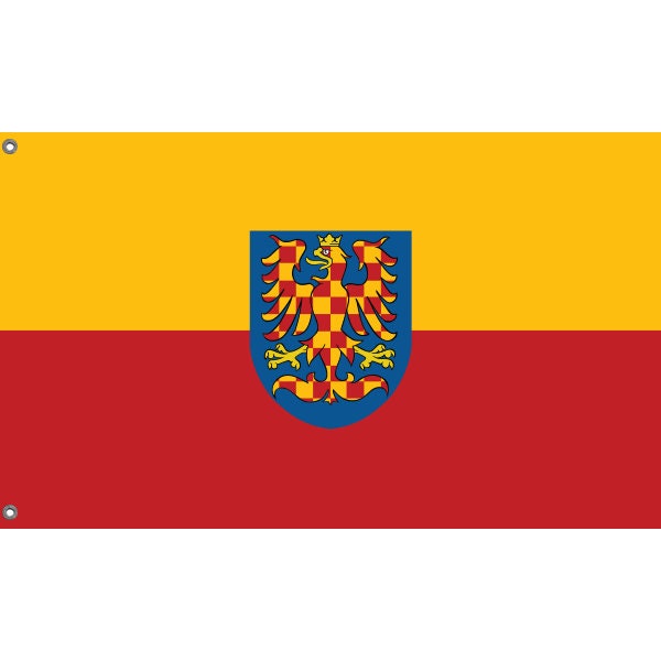 Flag of Moravia with Eagle - Flag Republic