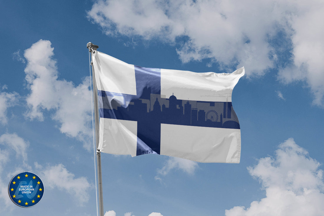 Helsinki Skyline Flag - Flag Republic