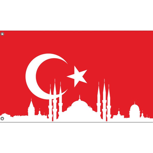 Istanbul Skyline Flag