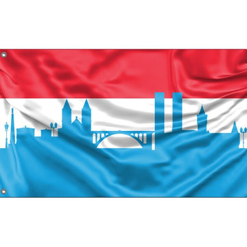 Luxembourg Skyline Flag