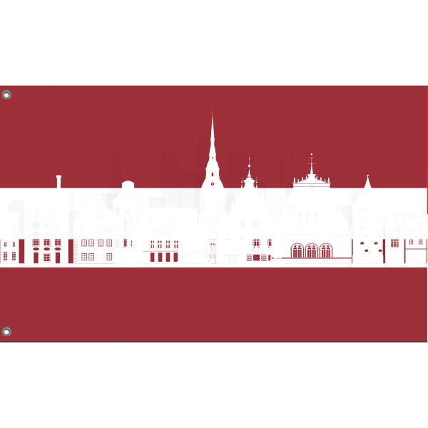 Riga Skyline Flag