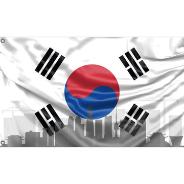 Seoul Skyline Flag - Flag Republic