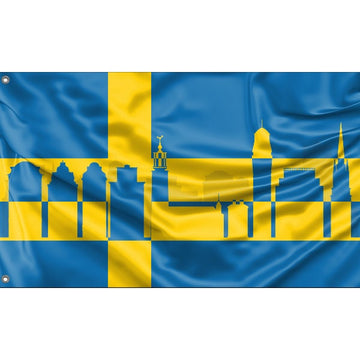 Stockholm Skyline Flag - Flag Republic