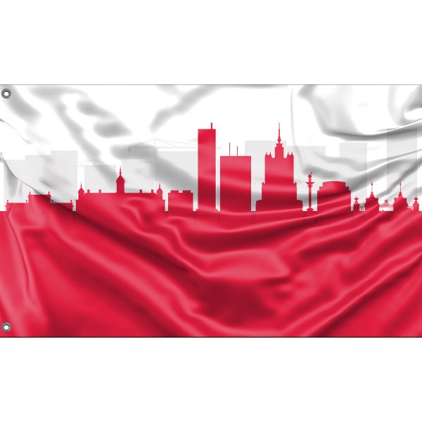 Warsaw Skyline Flag