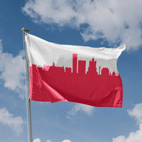 Warsaw Skyline Flag