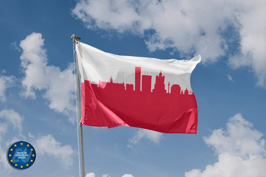 Warsaw Skyline Flag