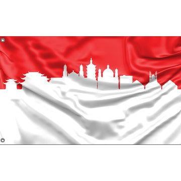 Semarang Skyline Flag - Flag Republic