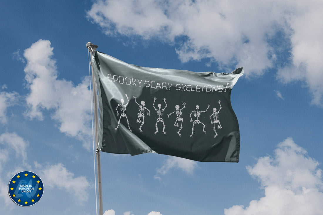 Spooky Scary Skeletons Flag