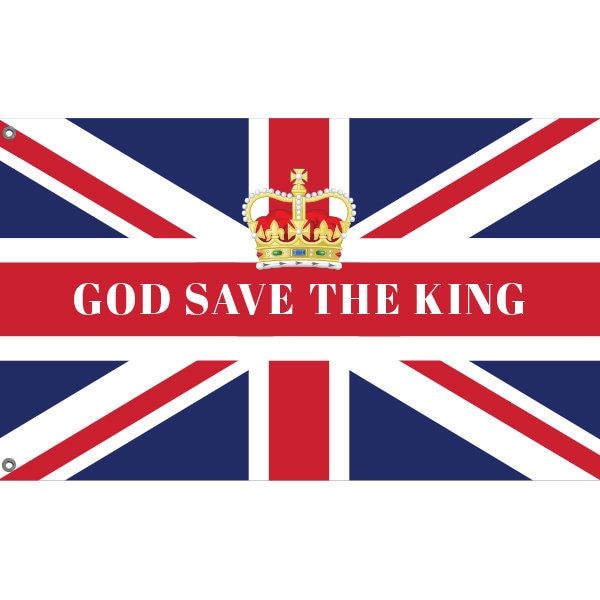 God Save The King Crown Variant Flag