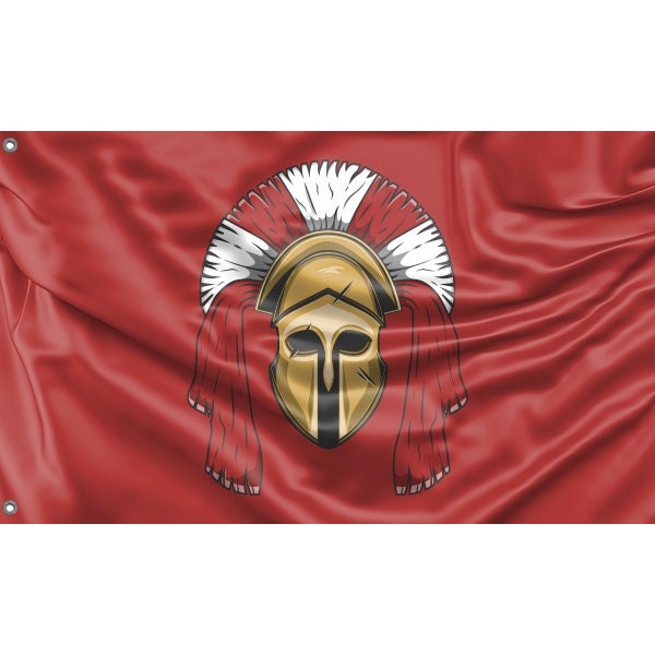 Spartan Officer Helmet Flag - Flag Republic