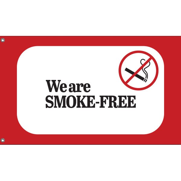 We Are Smoke Free Flag