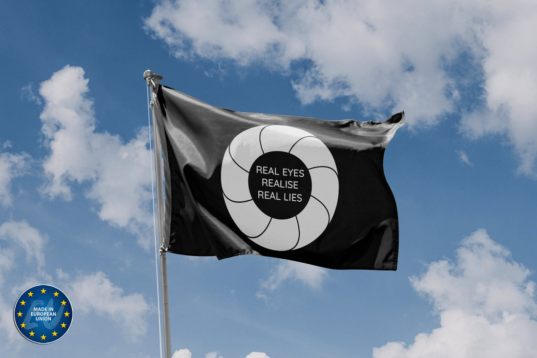 Real Eyes Realise Real Lies Flag