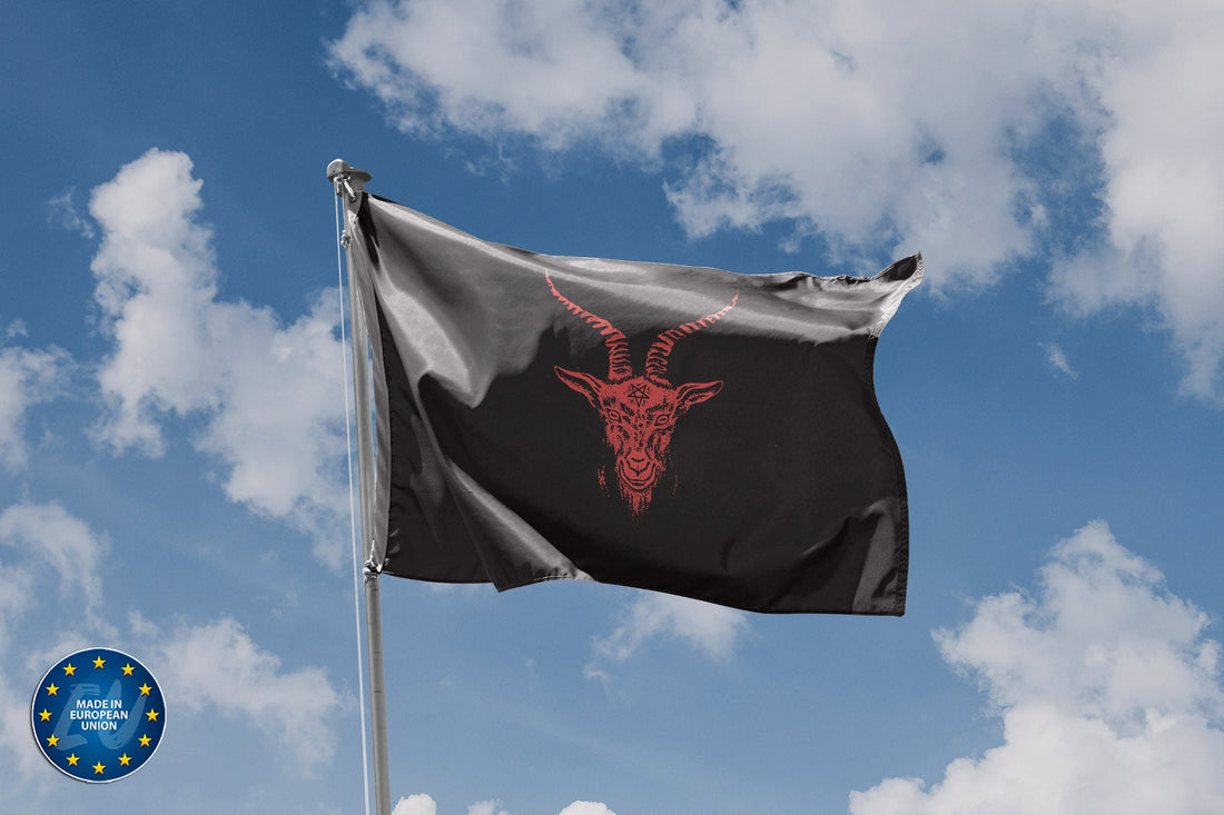 Satanic Goat Head Flag - Flag Republic