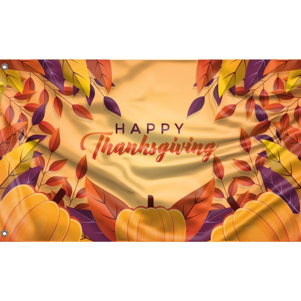 Happy Thanks Giving Day II Flag