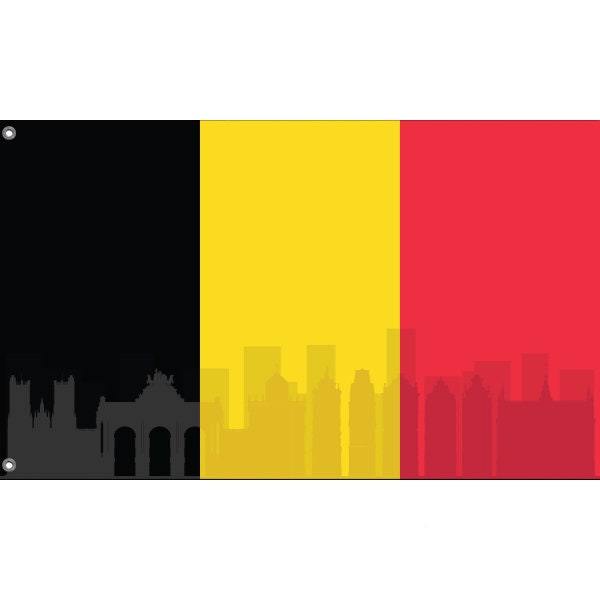 Brussels Skyline Flag