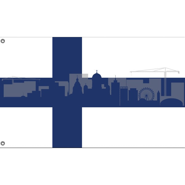 Helsinki Skyline Flag - Flag Republic