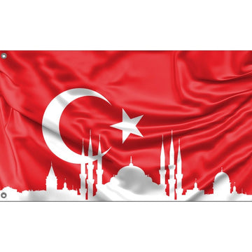 Istanbul Skyline Flag