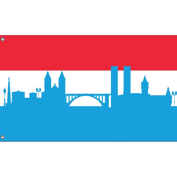 Luxembourg Skyline Flag