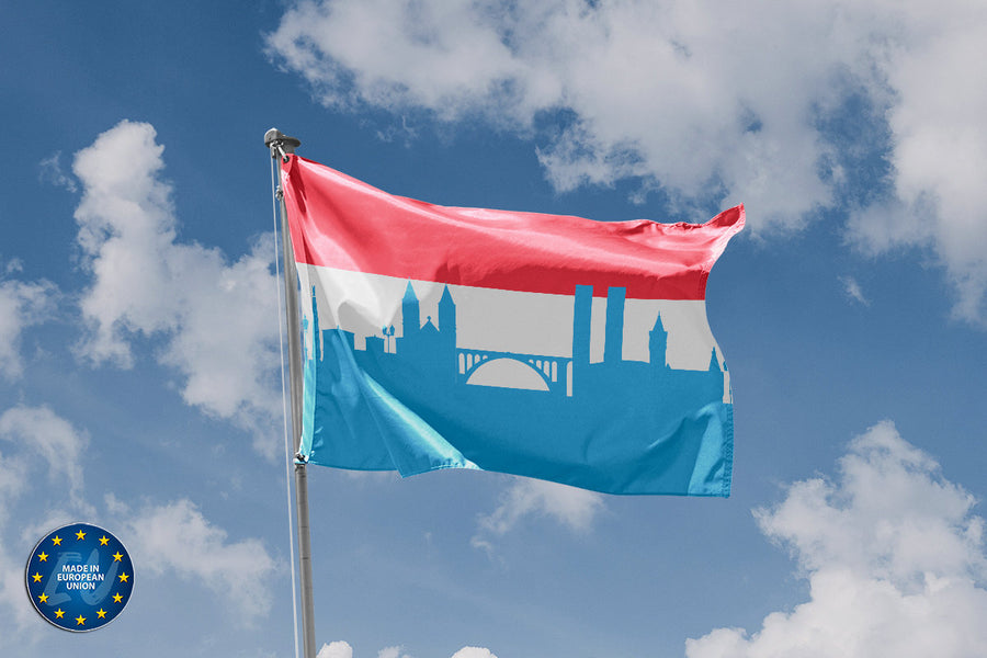 Luxembourg Skyline Flag