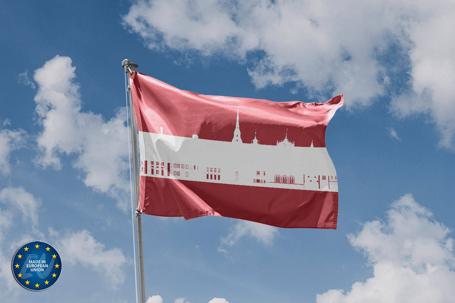 Riga Skyline Flag