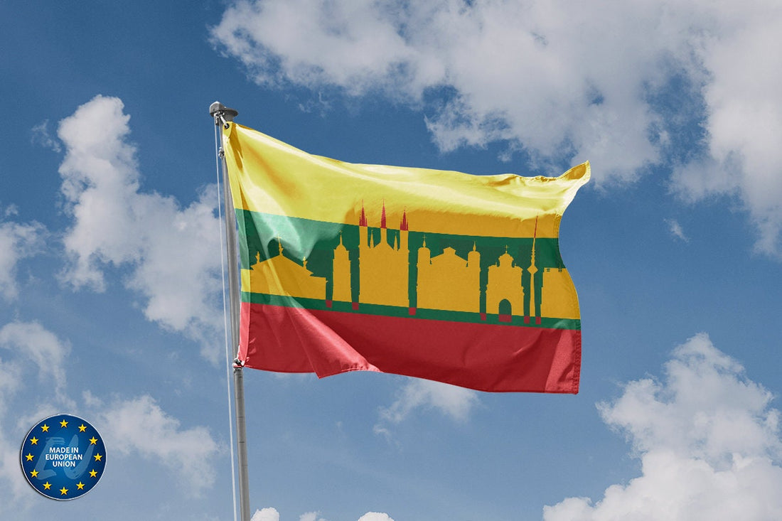 Vilnius Skyline Flag - Flag Republic