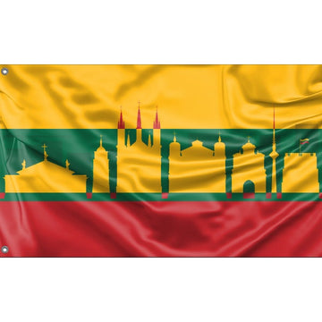 Vilnius Skyline Flag - Flag Republic