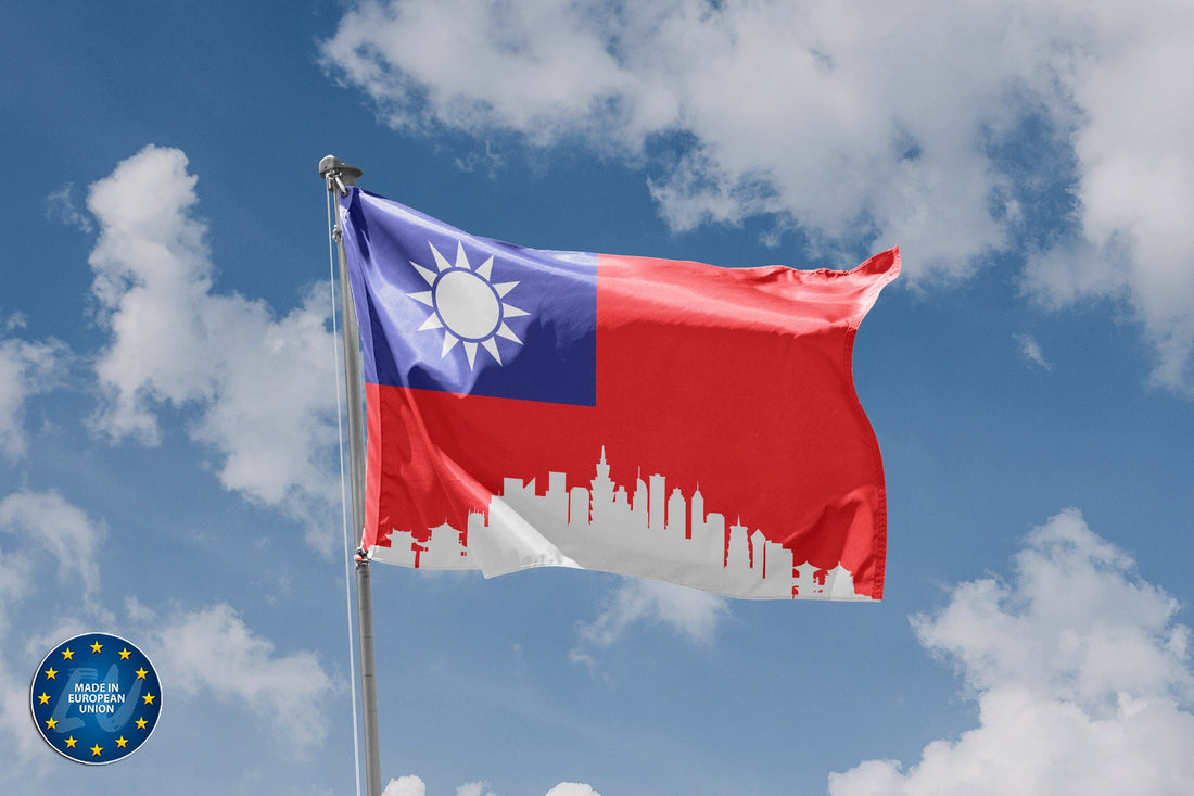 Taiwan Skyline Flag - Flag Republic