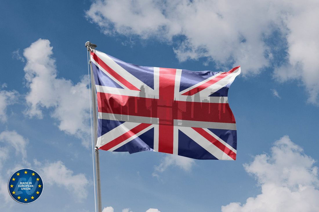 London Skyline/Union Jack Flag