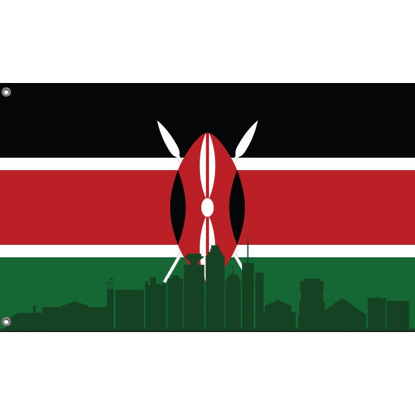 Nairobi Skyline Flag - Flag Republic