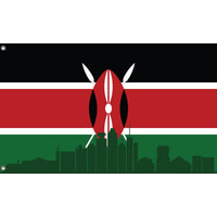 Nairobi Skyline Flag - Flag Republic