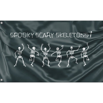 Spooky Scary Skeletons Flag