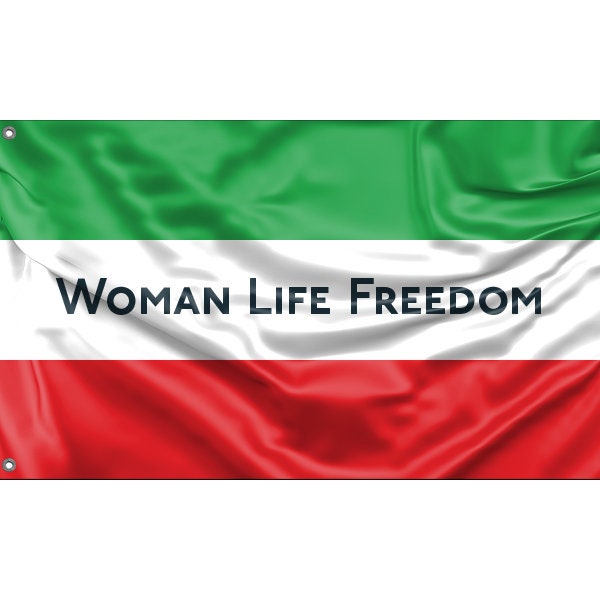 Iran Woman Life Freedom Protest Flag II