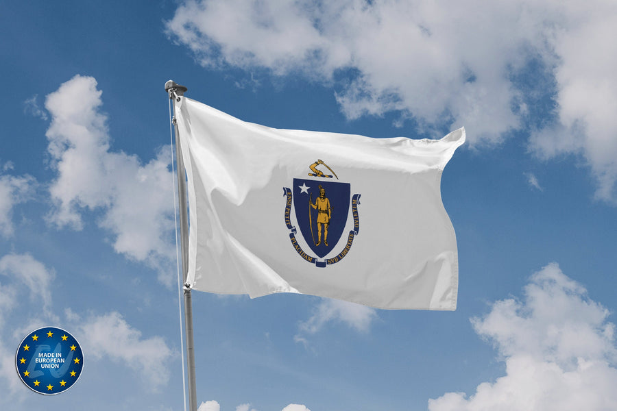 State Flag of Massachusetts, USA - Flag Republic