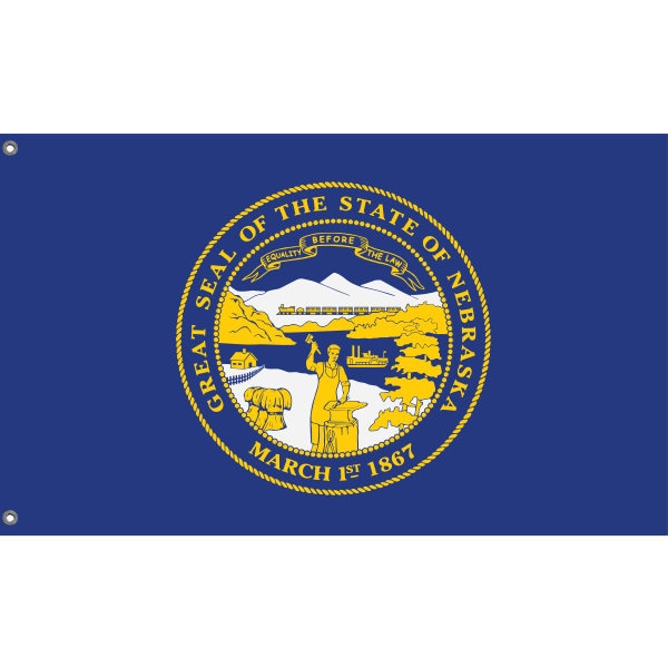 State Flag of Nebraska, USA - Flag Republic