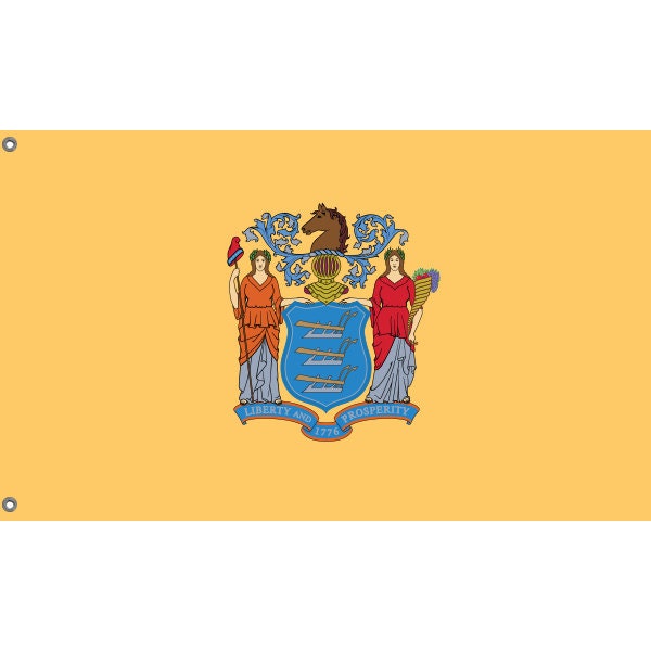 State Flag of New Jersey, USA