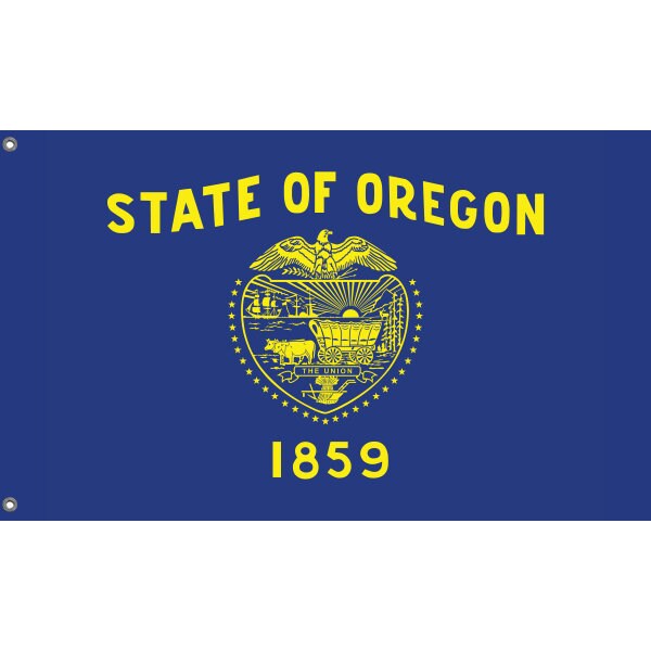 State Flag of Oregon, USA - Flag Republic