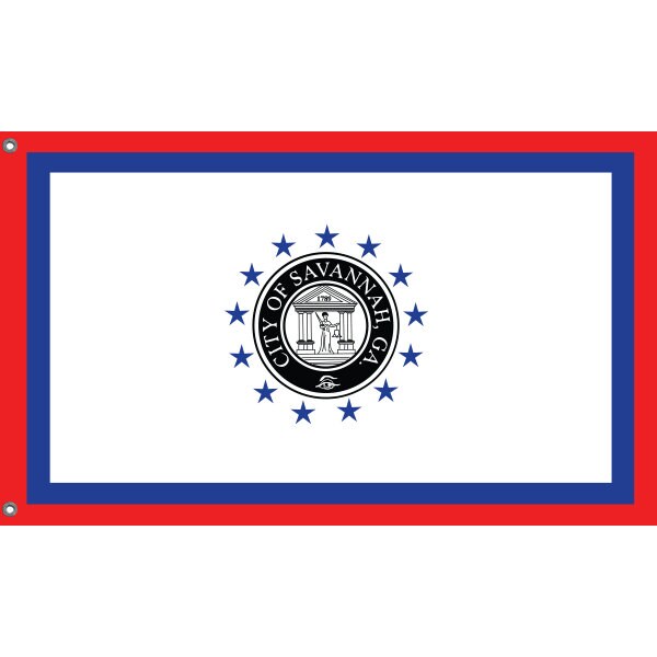 Flag of Savannah, Georgia - Flag Republic