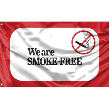 We Are Smoke Free Flag