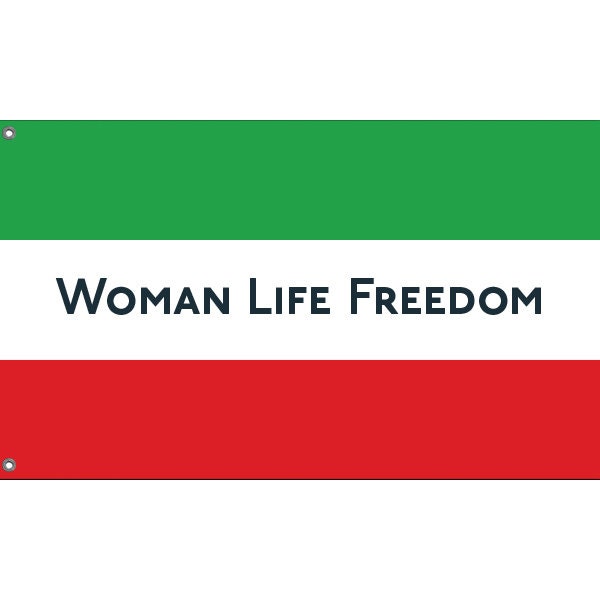 Iran Woman Life Freedom Protest Flag II