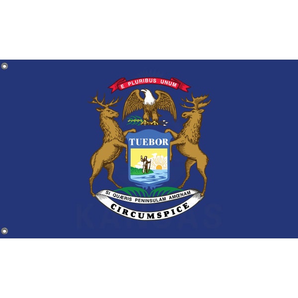 State Flag of Michigan, USA