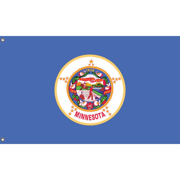 State Flag of Minnesota, USA - Flag Republic