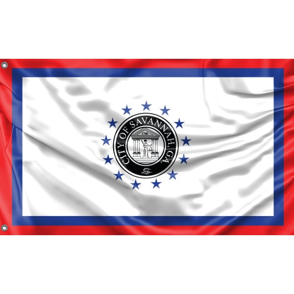 Flag of Savannah, Georgia - Flag Republic