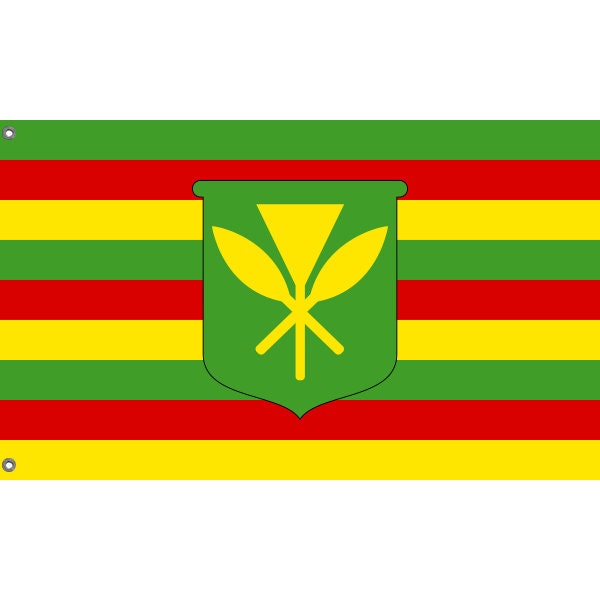 Kanaka Maoli Flag, Unofficial Hawaii Flag - Flag Republic